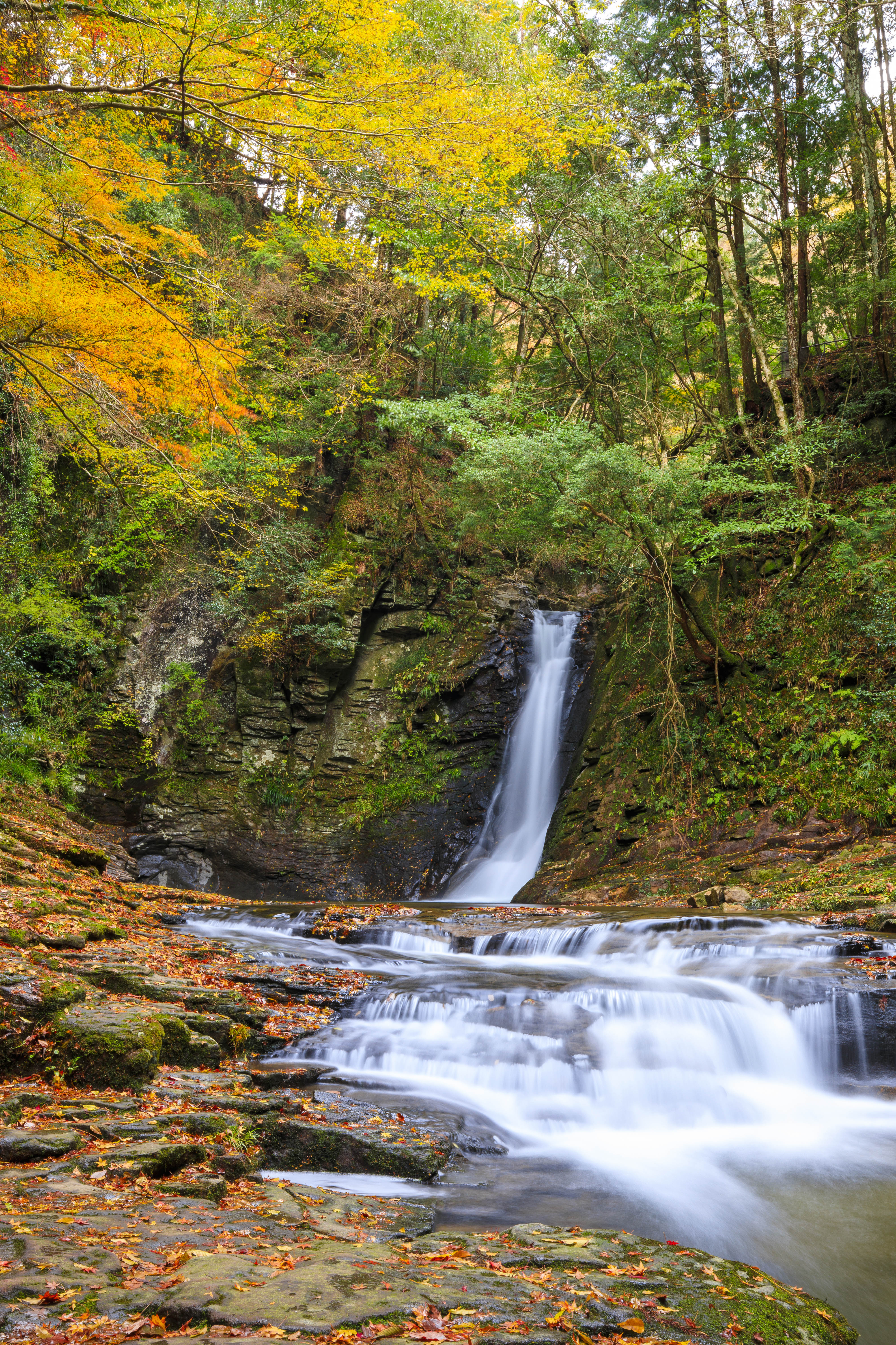 赤目四十八滝の写真 静寂な琵琶滝の秋 三重の風景写真なら三重フォトギャラリー