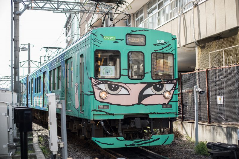 緑の忍者列車