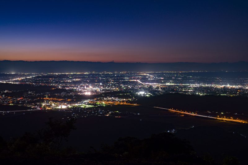 一宇田展望台から眺める夜景